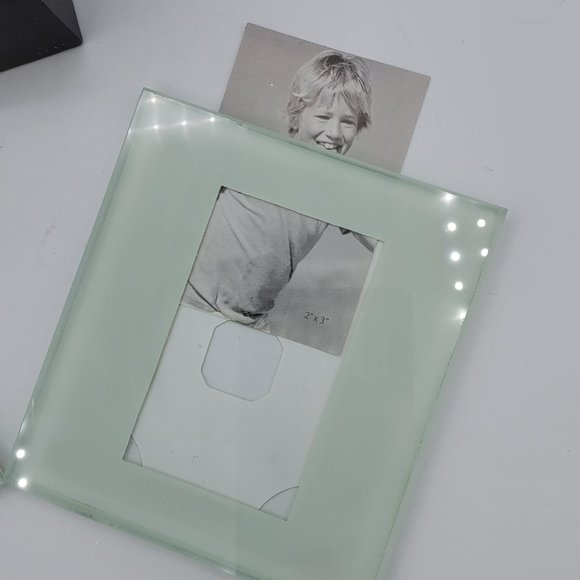 CHERISHED ACCENTS 4 Glass Photo Coasters with Holder - Picture 7 of 7